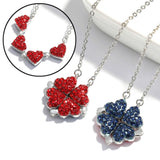 New AMAZiNG Heart & Flower Necklace -- for Women