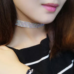 Crystal Rhinestone Choker Necklace -- For Women