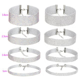 Crystal Rhinestone Choker Necklace -- For Women