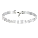 Crystal Rhinestone Choker Necklace -- For Women