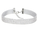 Crystal Rhinestone Choker Necklace -- For Women