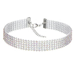 Crystal Rhinestone Choker Necklace -- For Women