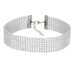 Crystal Rhinestone Choker Necklace -- For Women