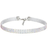 Crystal Rhinestone Choker Necklace -- For Women