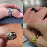 Cool Stainless Steel Rotatable High Quality Ring for Men - Letdiffery