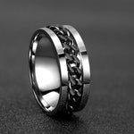Cool Stainless Steel Rotatable High Quality Ring for Men - Letdiffery