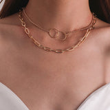 Fashion Asymmetric Lock Necklace -- For Women