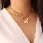 Fashion Asymmetric Lock Necklace -- For Women