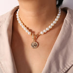 Fashion Asymmetric Lock Necklace -- For Women