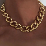 Fashion Asymmetric Lock Necklace -- For Women