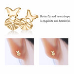 Earring Backs Support -- Butterfly & Heart