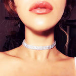 Crystal Rhinestone Choker Necklace -- For Women