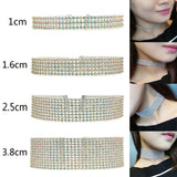 Crystal Rhinestone Choker Necklace -- For Women