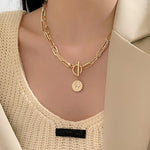 Fashion Asymmetric Lock Necklace -- For Women