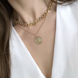 Fashion Asymmetric Lock Necklace -- For Women